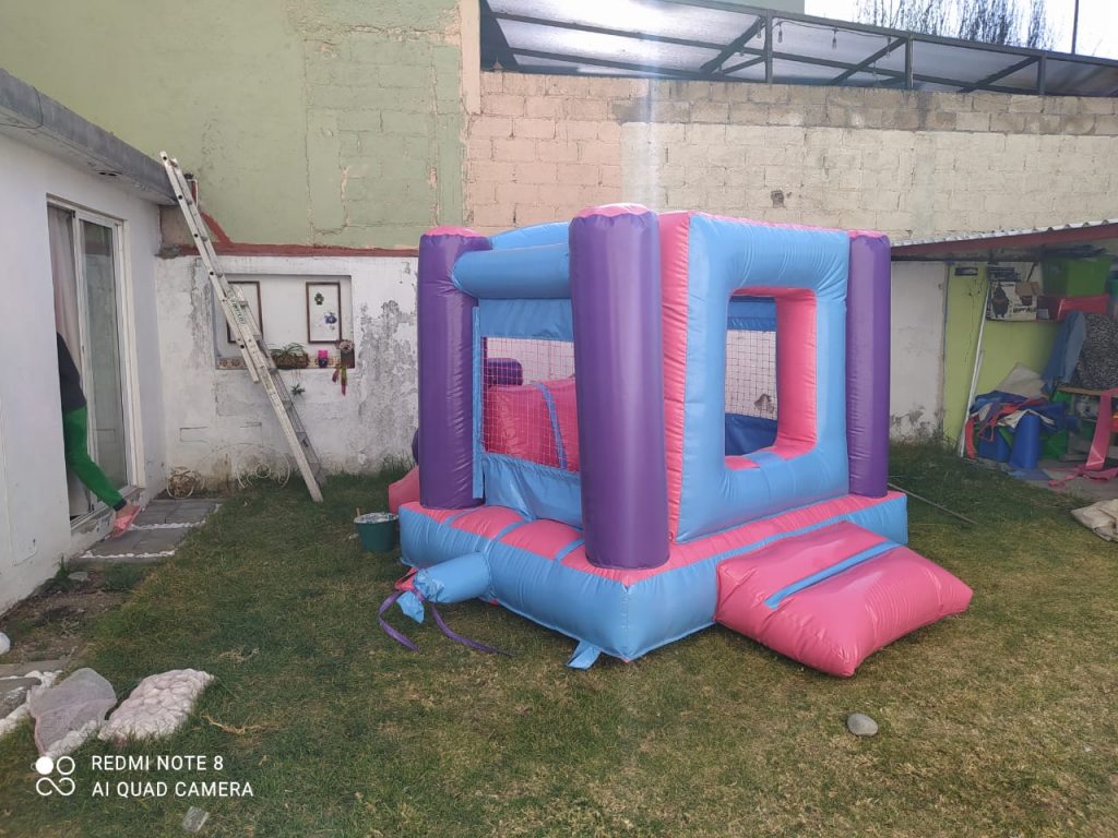 INFLABLE ROSA DE NIÑAS TOLUCA